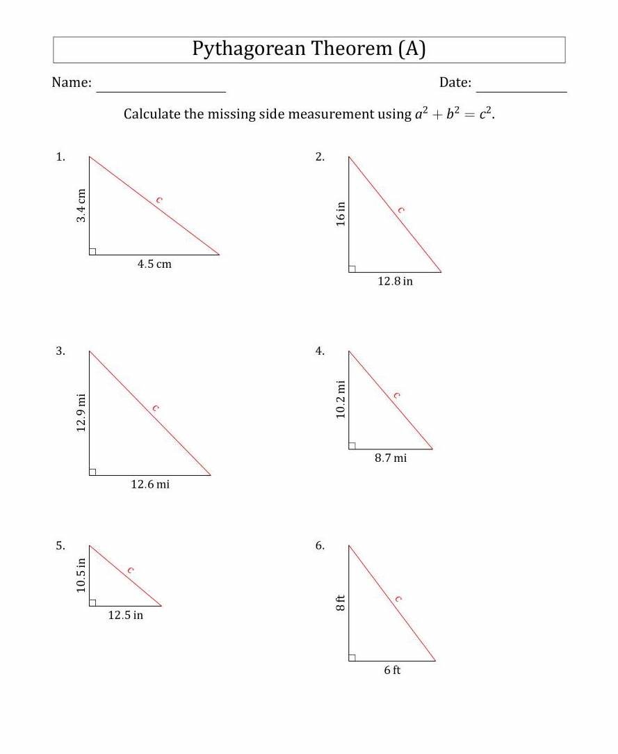 pythagorean-theorem-definition-with-worksheet