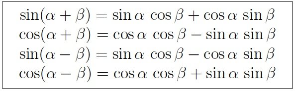 Trigonometry Formulas Involving Sum Difference And Product Identities 7719