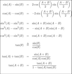 Cos Trig Identities [Trig Identities in Terms of Sin & Cos]