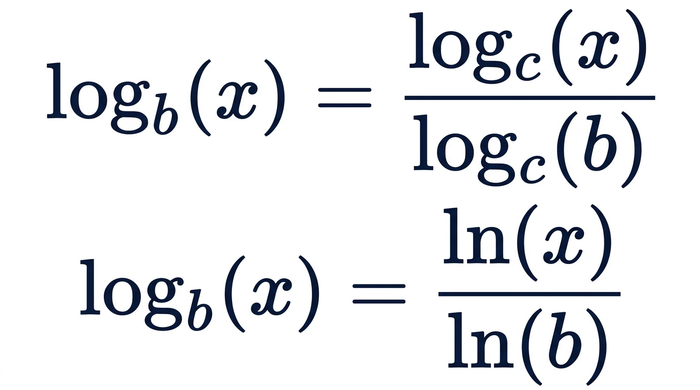 Change of Base Formula Log Examples Guide