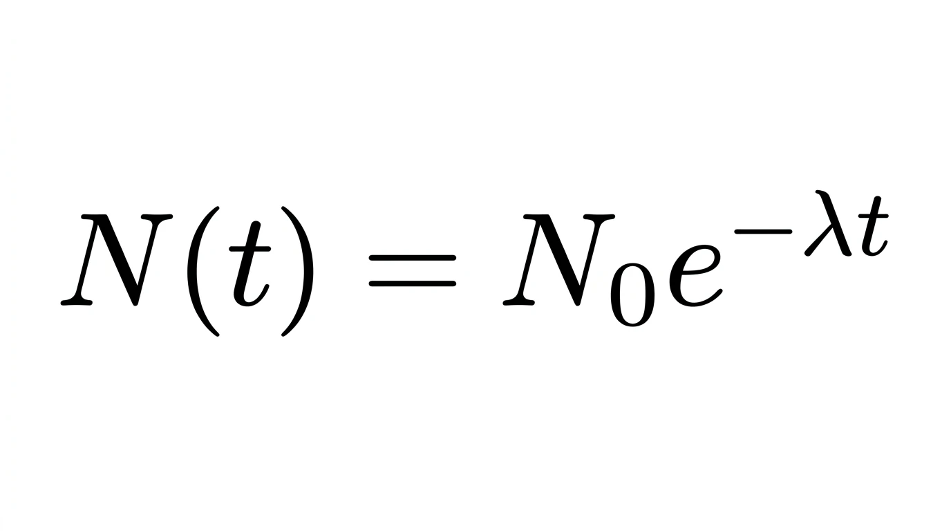 Exponential Decay Formula with Examples